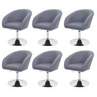 ESSZIMMERSTUHL Grau 6er-Set - Dunkelgrau/Grau, Textil (59/90/60cm) - MCW