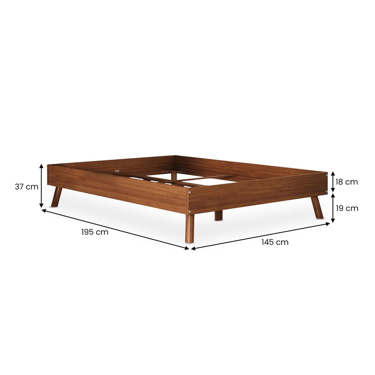 FUTONBETT KARRI 140x190 cm Kastanie - Kastanienfarben, Holz (140/190cm) - IDIMEX