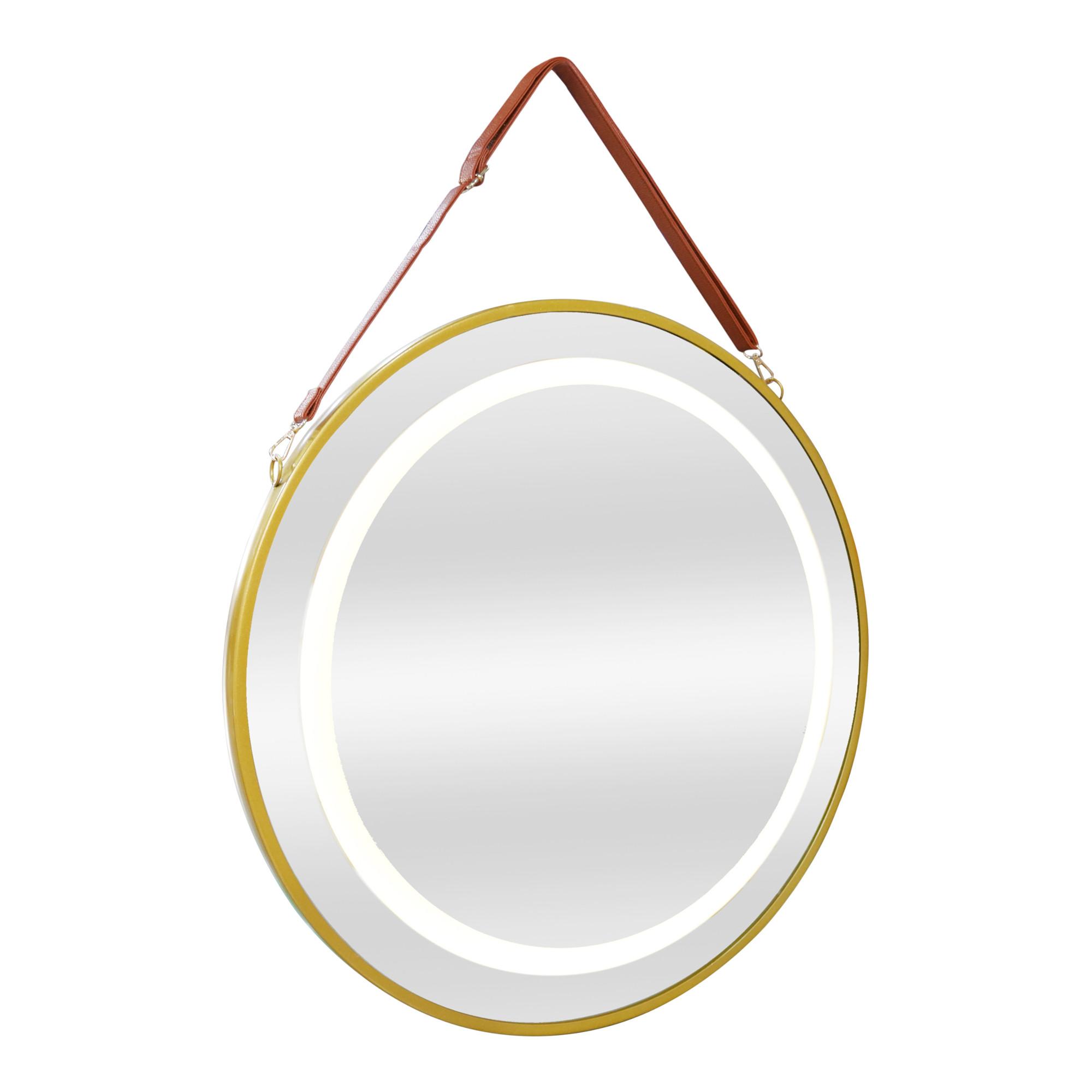 BADEZIMMERSPIEGEL Picerno - Goldfarben, Glas/Metall (50/50/3.5cm) - pro.tec