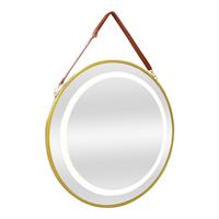 BADEZIMMERSPIEGEL Picerno - Goldfarben, Glas/Metall (70/70/3.5cm) - pro.tec