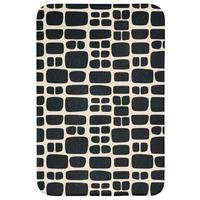 BADEMATTE Modern - Bio - Schwarz 60x90 cm - Anthrazit, Textil (60/90cm) - OnlyWow