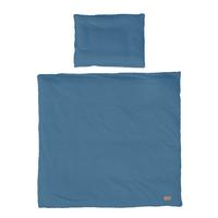 WIEGENBETTWÄSCHE 80x80 cm Seashells indigo - Blau, Textil (80/80cm) - Roba