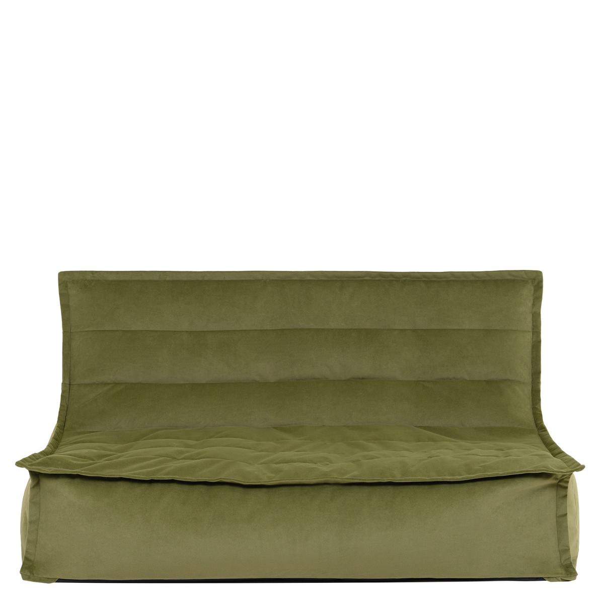 SITZSACK Sofa Skandi, Samt - Dunkelgrün, Textil (140/72/100cm) - icon