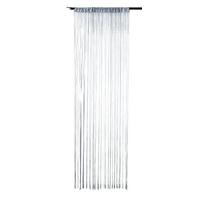FADENGARDINE Shanghai HxB 230x100 cm Grau Lurex - Grau, Textil (100/230cm) - Gardinenbox
