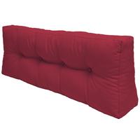 PALETTENKISSEN Eco Elements Rücken 120/40/10 cm Rot - Rot, Textil (40/10/120cm) - Beautissu 