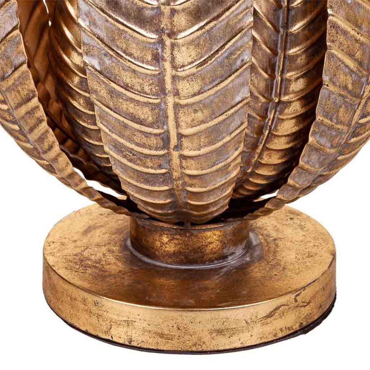 LAMPE aus Metall, golden, 35x40cm - Goldfarben, Metall (35/35/39.5cm) - Wanderlust
