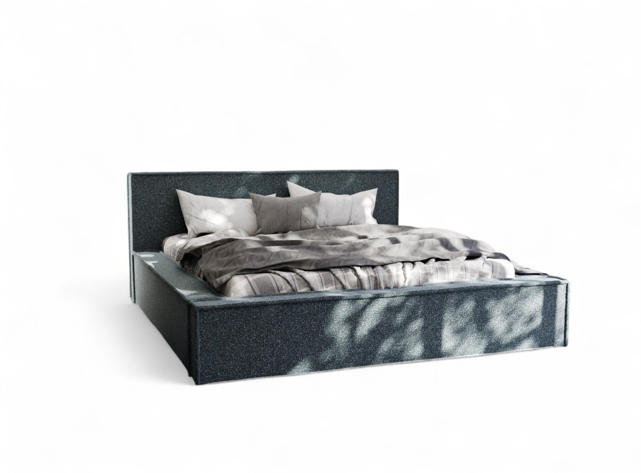 POLSTERBETT Aldana Komplettset - Türkis, Holzwerkstoff/Textil (160/200cm) - Fun Möbel