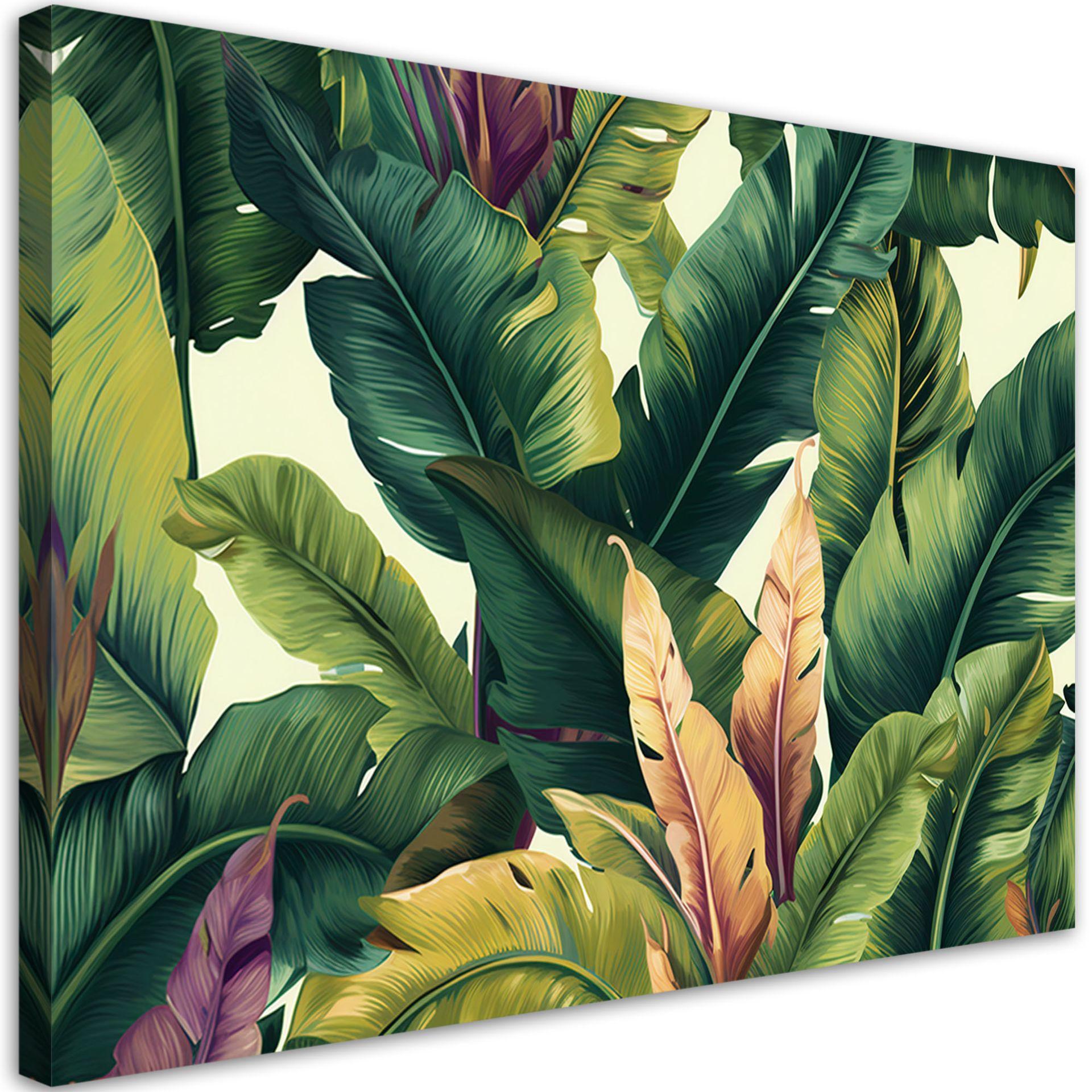 KUNSTDRUCK Grün 90/60 cm - Grün, Textil (90/60cm) - KUNSTLOFT