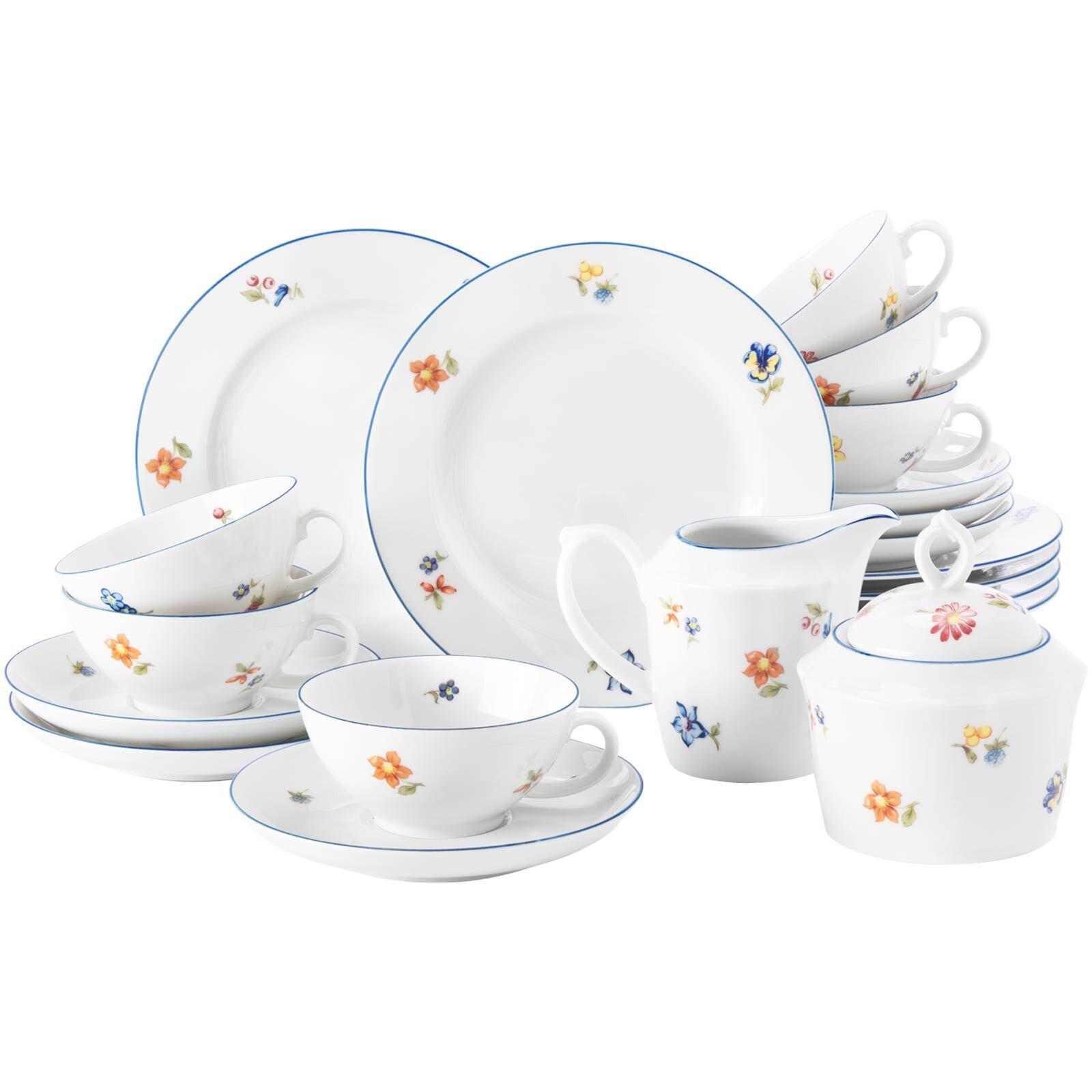 TEESERVICE Sonate Nostalgie bunt 20-tlg. - Multicolor, Keramik (2/2/2cm) - Seltmann Weiden