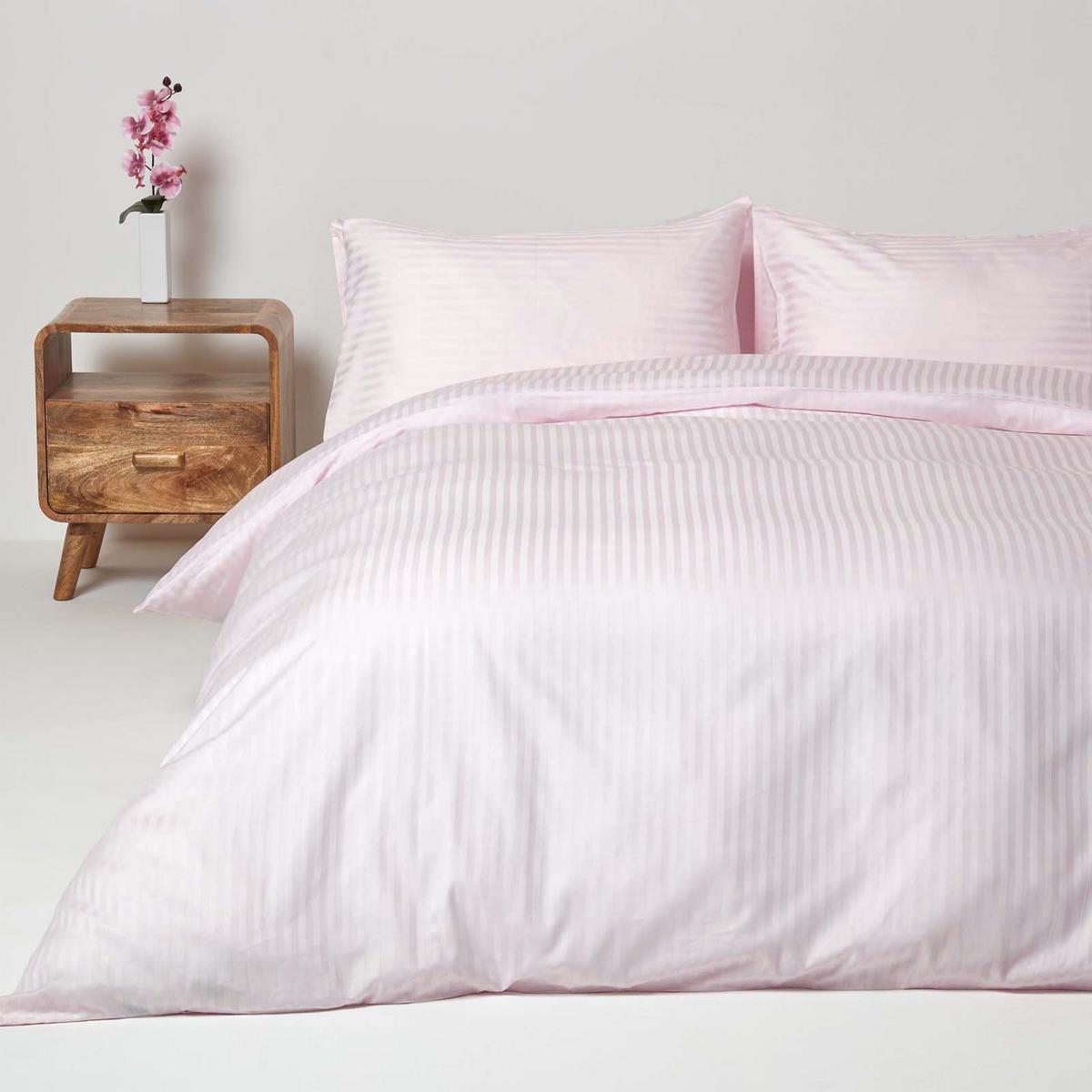 BETTWÄSCHE Damast Fadendichte 330 - Flieder, Textil (230/220cm) - Homescapes