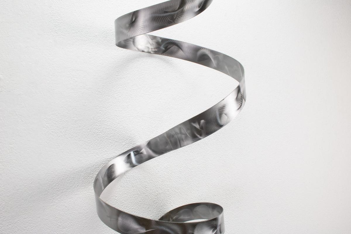 WANDDEKO Silber 95/34 cm - Silberfarben, Metall (4.07/34/28cm) - KUNSTLOFT