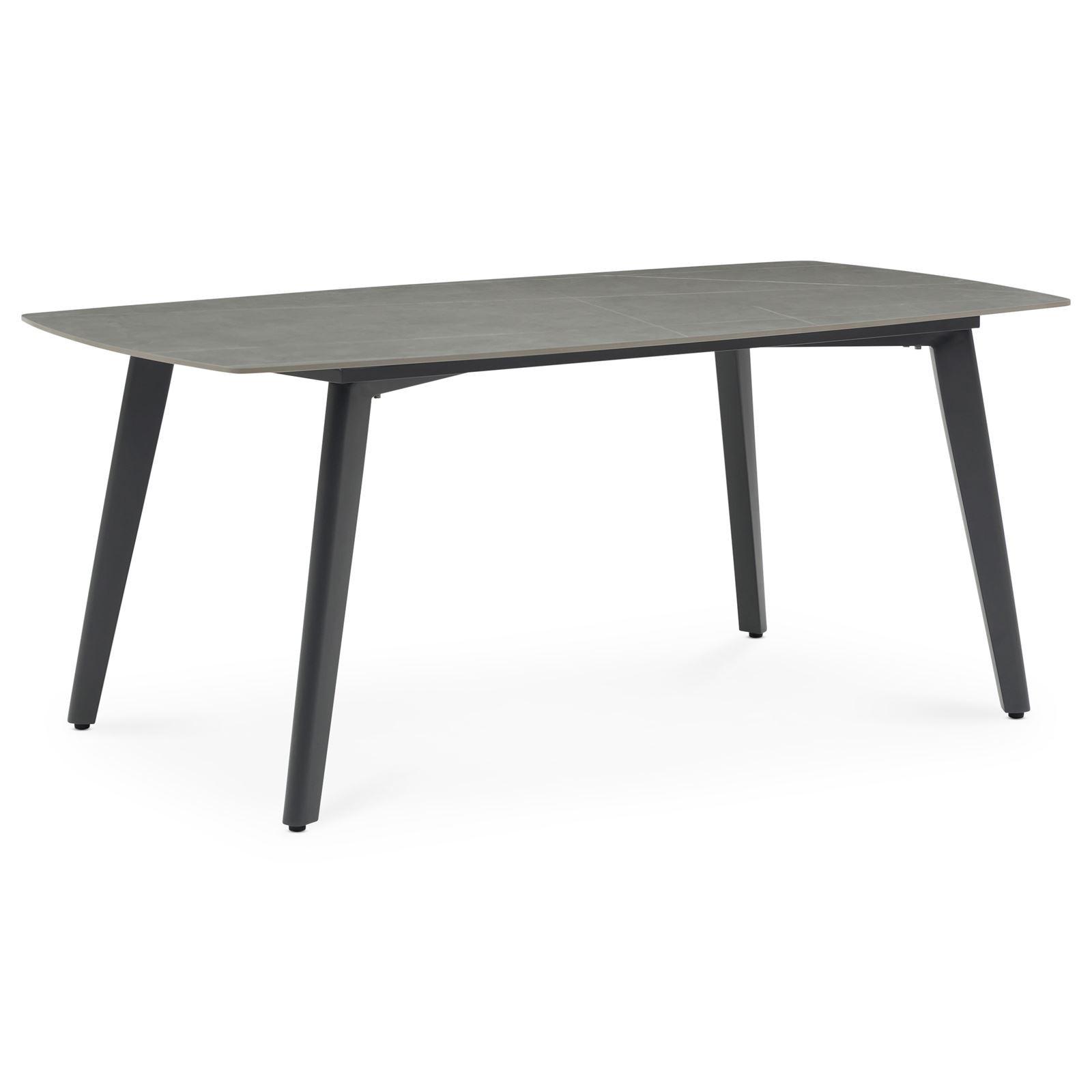GARTENTISCH MEZA anthrazit - Anthrazit, Metall (90/180/75cm) - IDIMEX