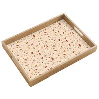 TABLETT Terrazzo - Muster - Bunt - Stein 50x35 cm - Beige, Holz (50/5/5cm) - OnlyWow