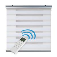 DOPPELROLLO Motorisiertes Weiß 100x250 cm - Weiß, Kunststoff (100/250cm) - STORESDECO