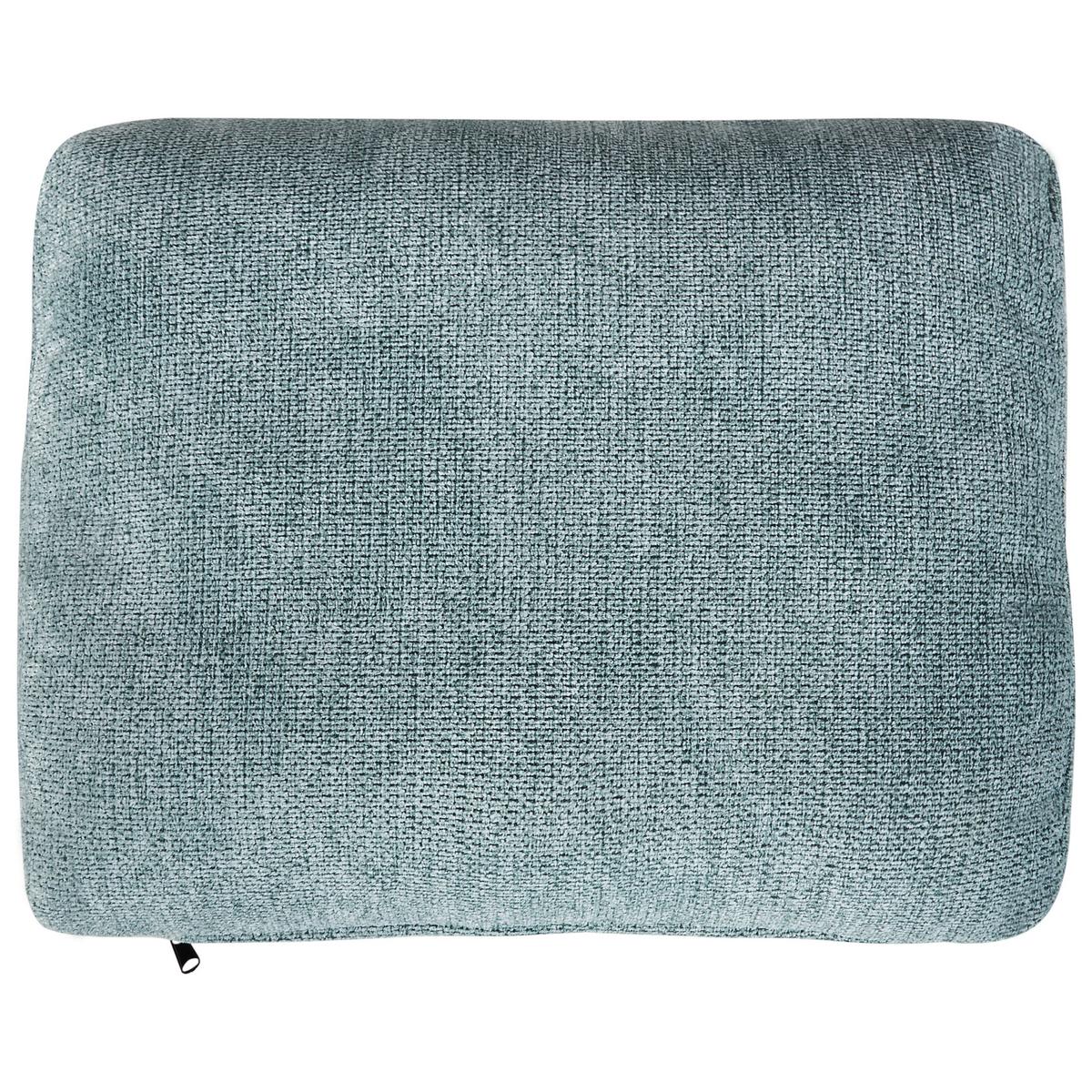CHAISELONGUE-LINKSSEITIGE Stoff Blau Artheze - Blau/Schwarz, Textil (148/70/64cm) - Beliani