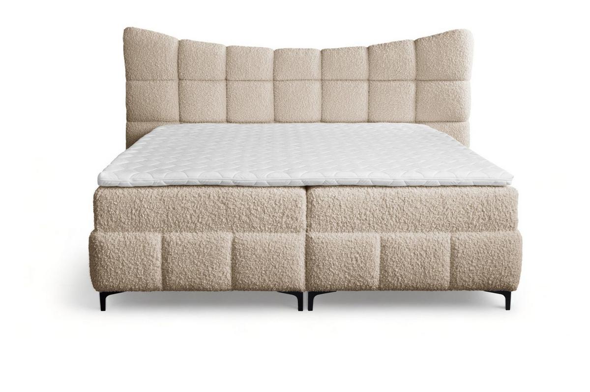 BOXBETT Nova In Rolf - Beige, Holzwerkstoff/Textil (120/200cm) - Fun Möbel