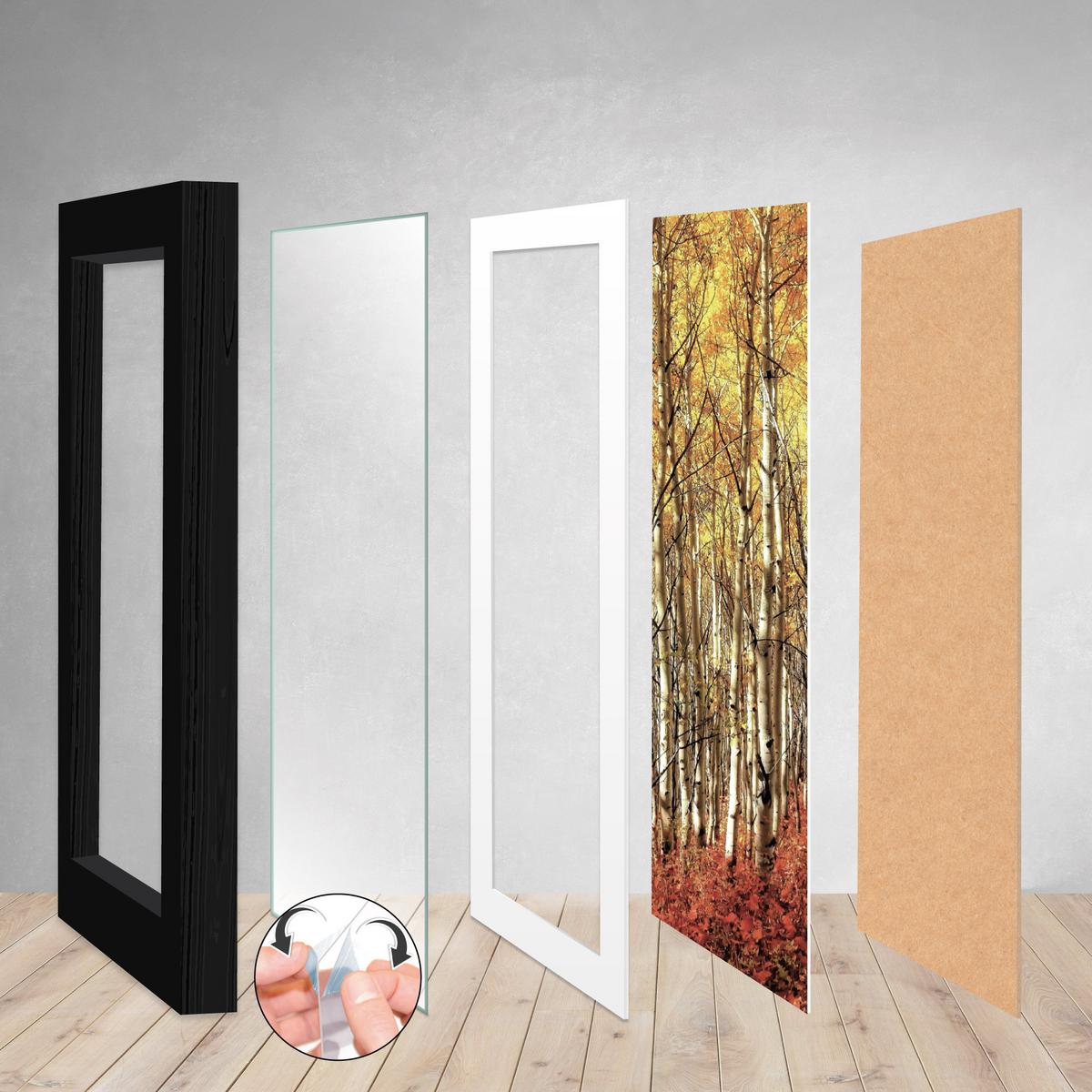 BILDERRAHMEN Passion MDF Schwarz (18tlg) - Schwarz, Holzwerkstoff (24/27cm) - BoMoe