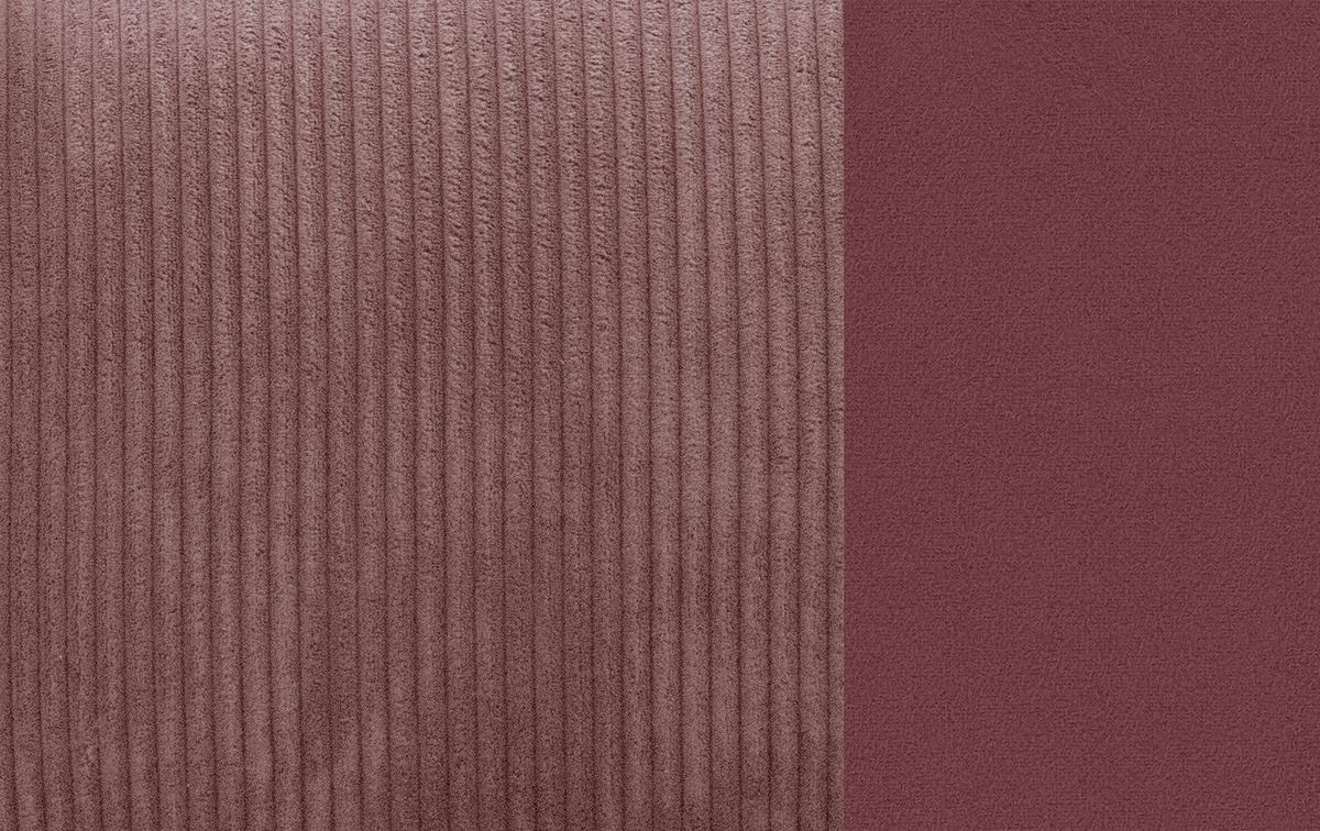 ECKSOFA TAUER 3-Sitzer, altrosa - Altrosa/Schwarz, Holzwerkstoff/Kunststoff (173/206cm) - Wozimo