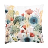 KISSENBEZUG Wildblumen im Sommer I 40/40 cm - Weiß, Textil (40/40cm) - Bilderwelten