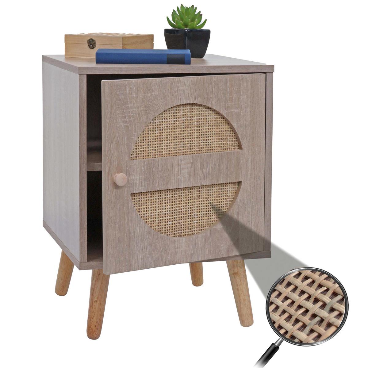 NACHTTISCH rechteckig Braun - Braun, Holz (40/56/40cm) - MCW