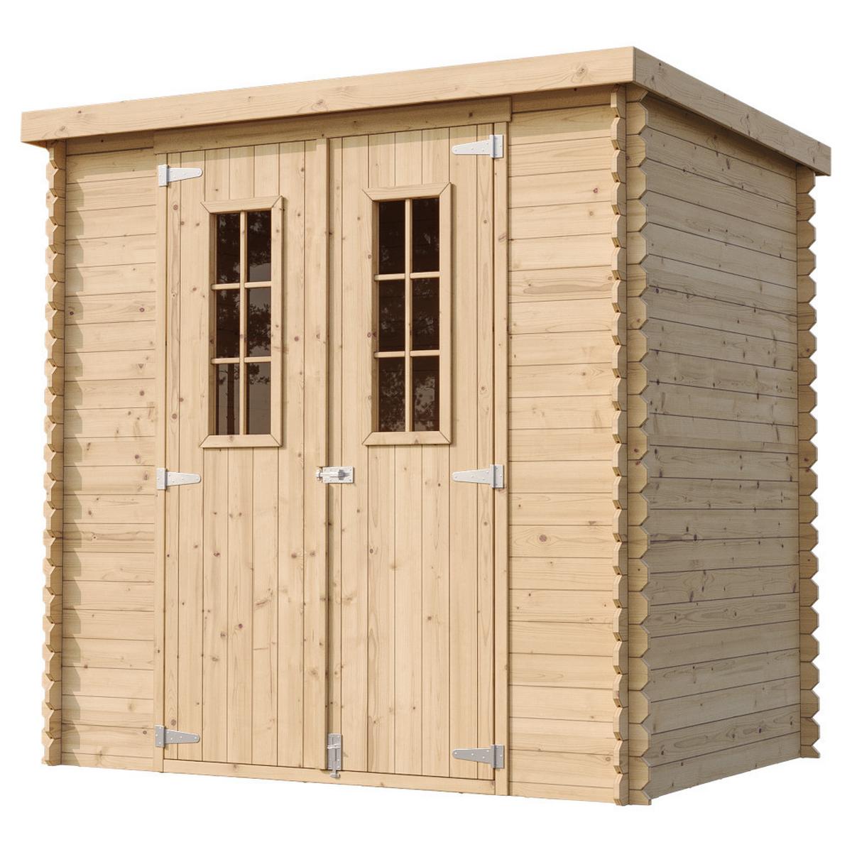HOLZHAUS GARTENHAUSM 311C HOLZHAUS GARTENHAUS - B204xL142xH200 cm/ 2,22 m2 - Beige, Holz (200/200/142cm) - Timbela