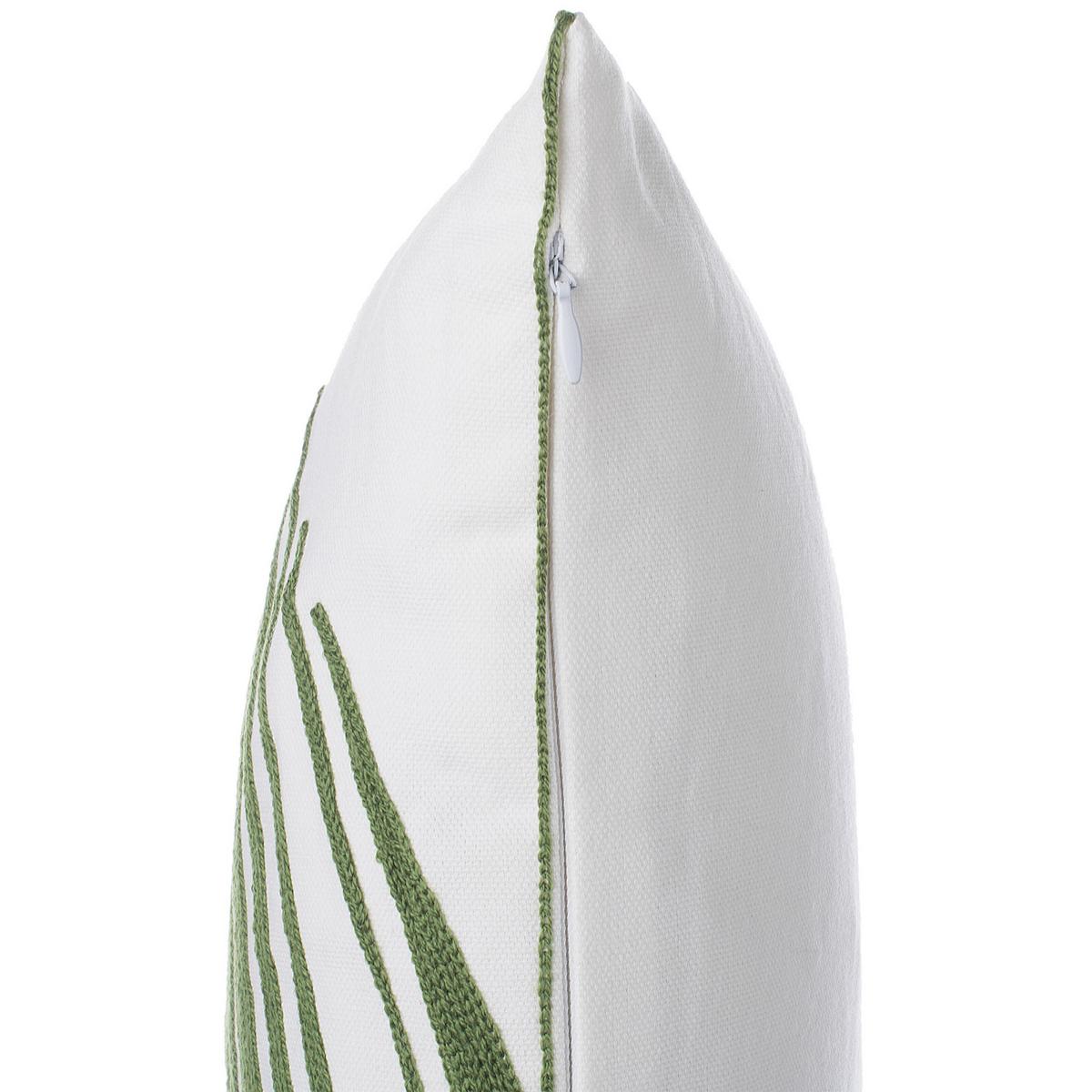 DEKOKISSEN 2er-Set Dunkelgrün 45/45 cm Azami - Dunkelgrün, Naturmaterialien/Textil (45/45cm) - Beliani