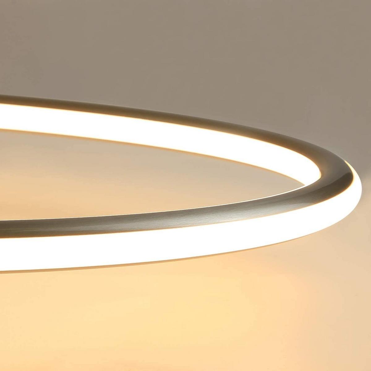 LED-DECKENLEUCHTE Lowe 23.5/62.5/9cm - Silberfarben, Metall (62.5/23.5/9cm) - Nettlife