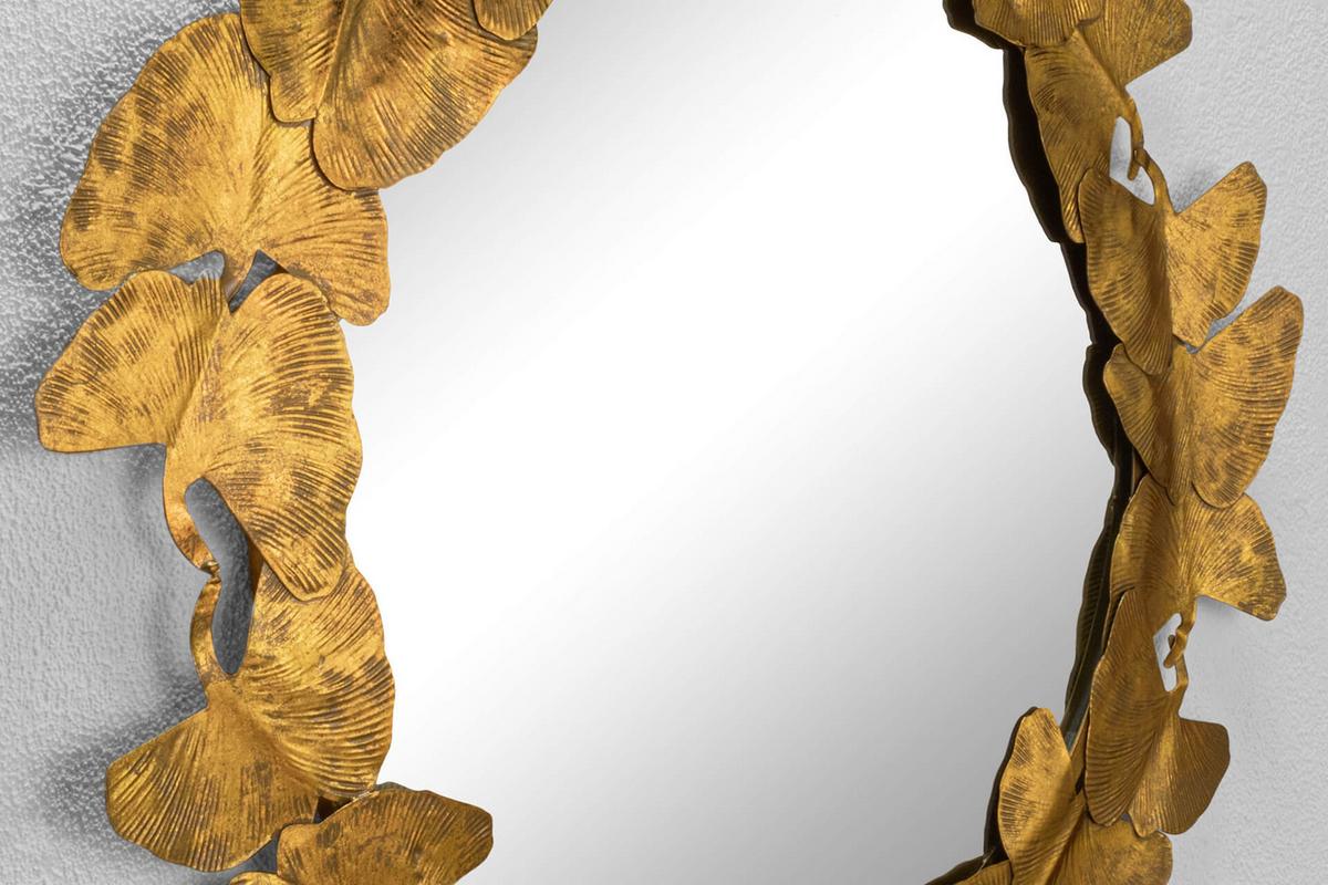 WANDSPIEGEL Gold 80/80 cm - Goldfarben, Metall (10.5/80/5cm) - KUNSTLOFT