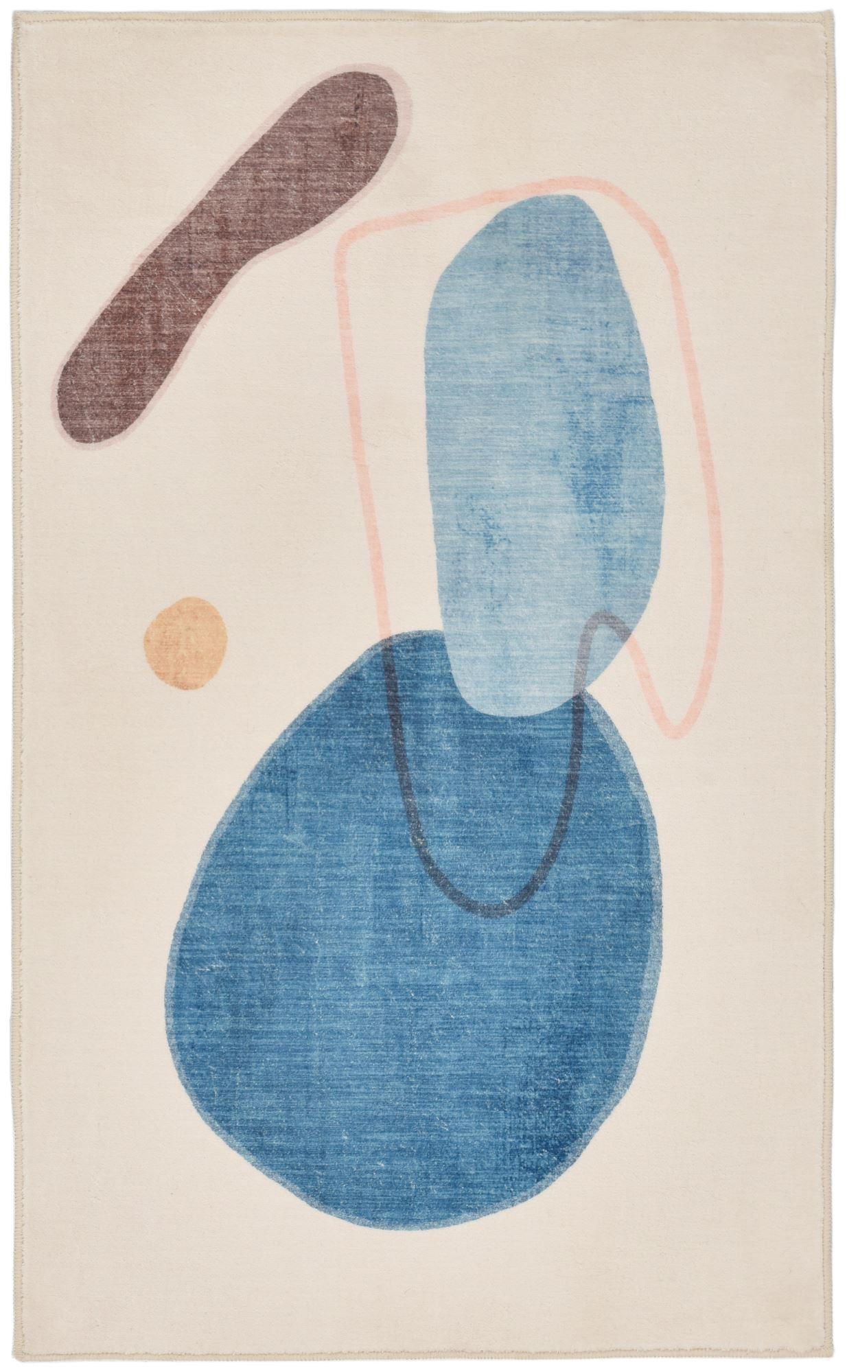 BADTEPPICH Ariella Bunt 60x100 cm - Blau, Textil (60/100cm) - Gino Falcone