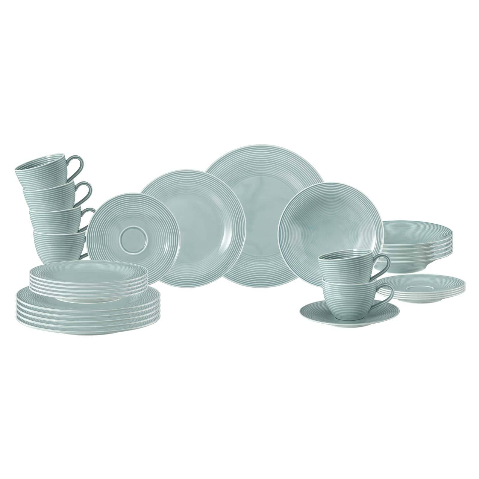 KOMBISERVICE Beat Color Glaze Arktisblau 30-tlg. - Blau, Keramik (2/2/2cm) - Seltmann Weiden