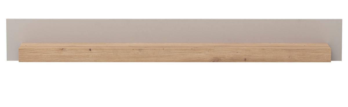 WANDBOARD Kaschmir, Artian Eiche, Wandregal 159 cm - Kaschmir/Eiche Artisan, Holzwerkstoff/Metall (159/20/18cm) - Furn.Design