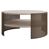COUCHTISCH Fikoli Braun - Taupe/Braun, Holzwerkstoff/Metall (75/75/40cm) - MIRJAN24