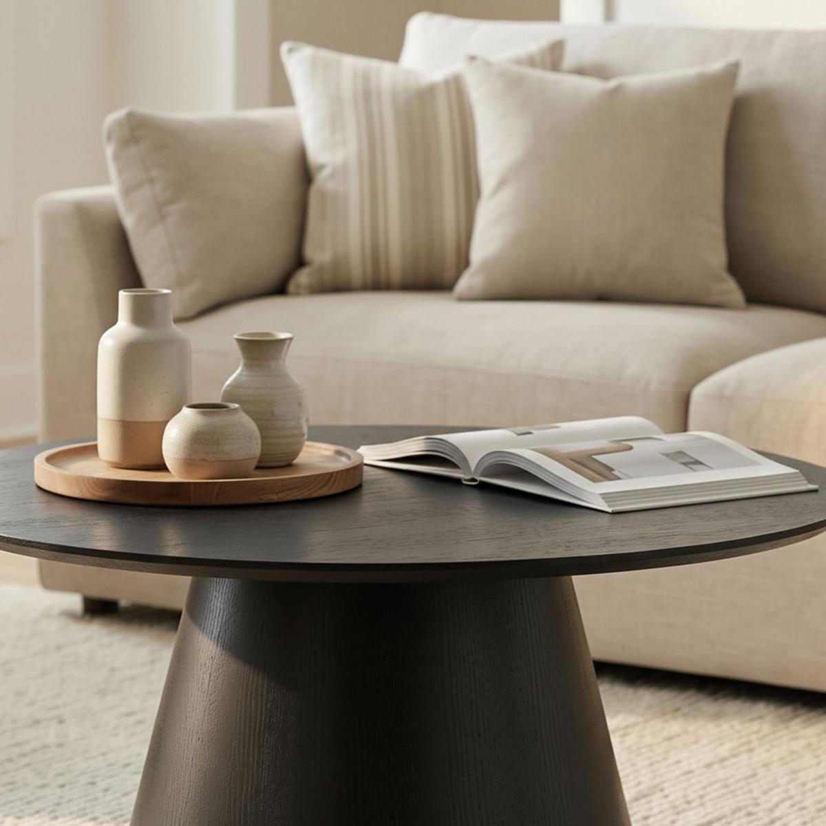 COUCHTISCH RUDA schwarz - Schwarz, Holzwerkstoff (85/85/45cm) - IDIMEX