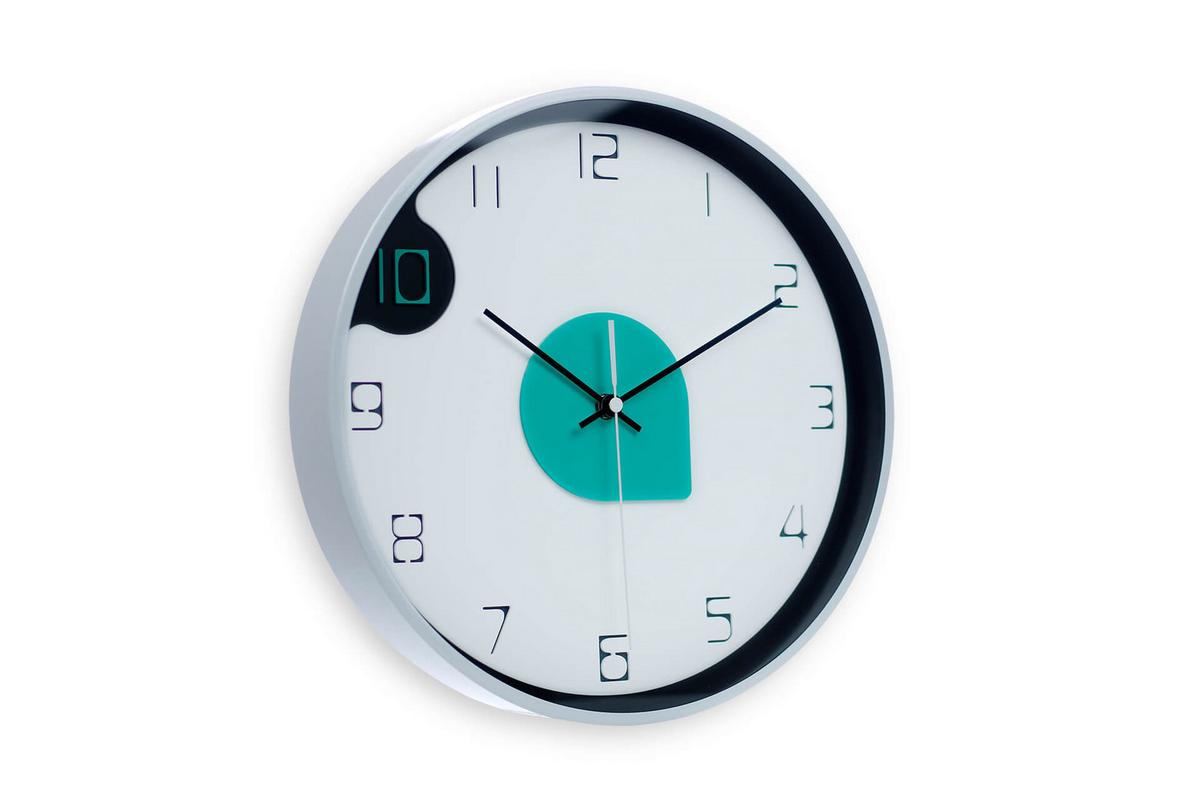 WANDUHR Design Weiß 31/31 cm - Weiß, Holzwerkstoff (30.5/30.5/4cm) - ONZENO