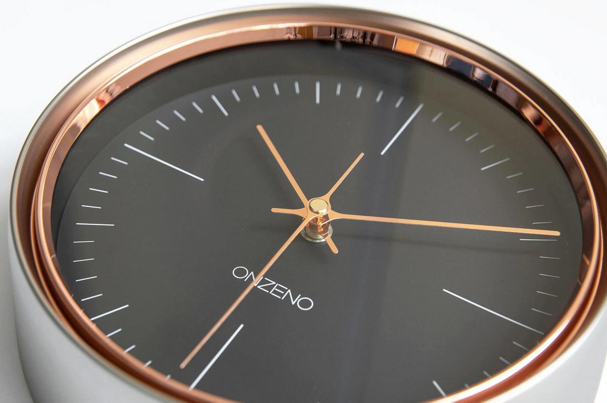 WANDUHR Design Schwarz 22/22 cm - Schwarz, Glas/Holzwerkstoff (22.4/22.4/8cm) - ONZENO