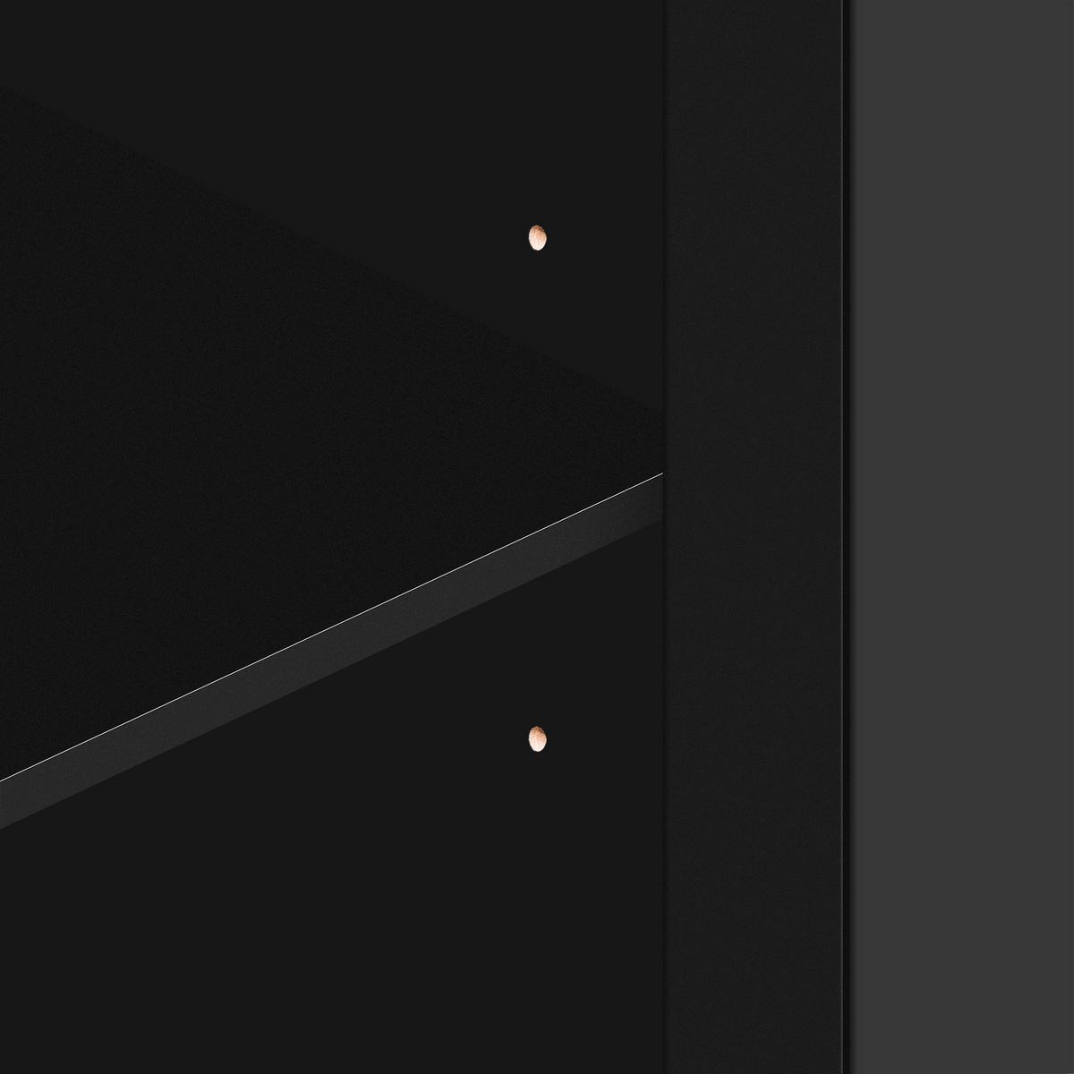 SIDEBOARD Black 160/40/84 cm - Schwarz, Holz (160/84/40cm) - Urban Meuble