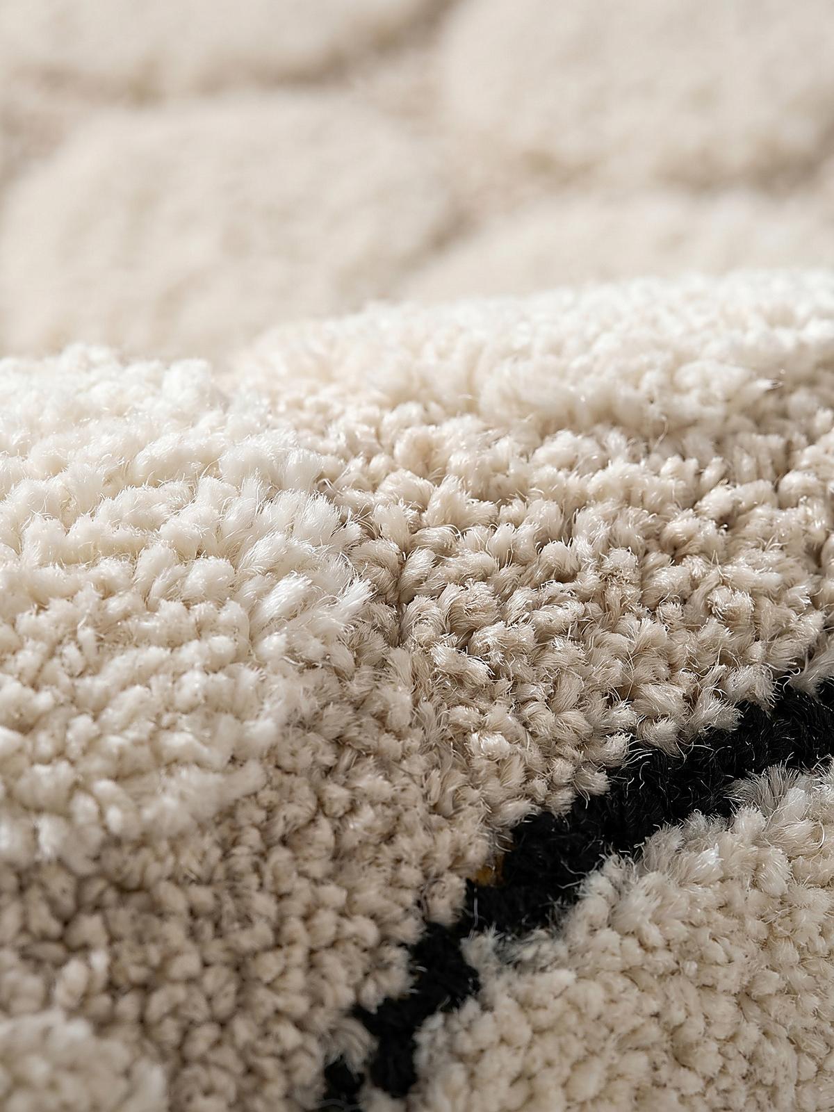 KINDERTEPPICH Kurzflor CANAZEI Polypropylen Creme 120 x 120 cm - Beige, Textil (120/120cm) - KADIMA DESIGN