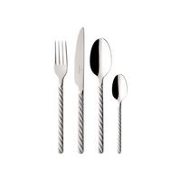 TAFELBESTECK Montauk silber 144-tlg. - Silberfarben, Metall - Villeroy & Boch