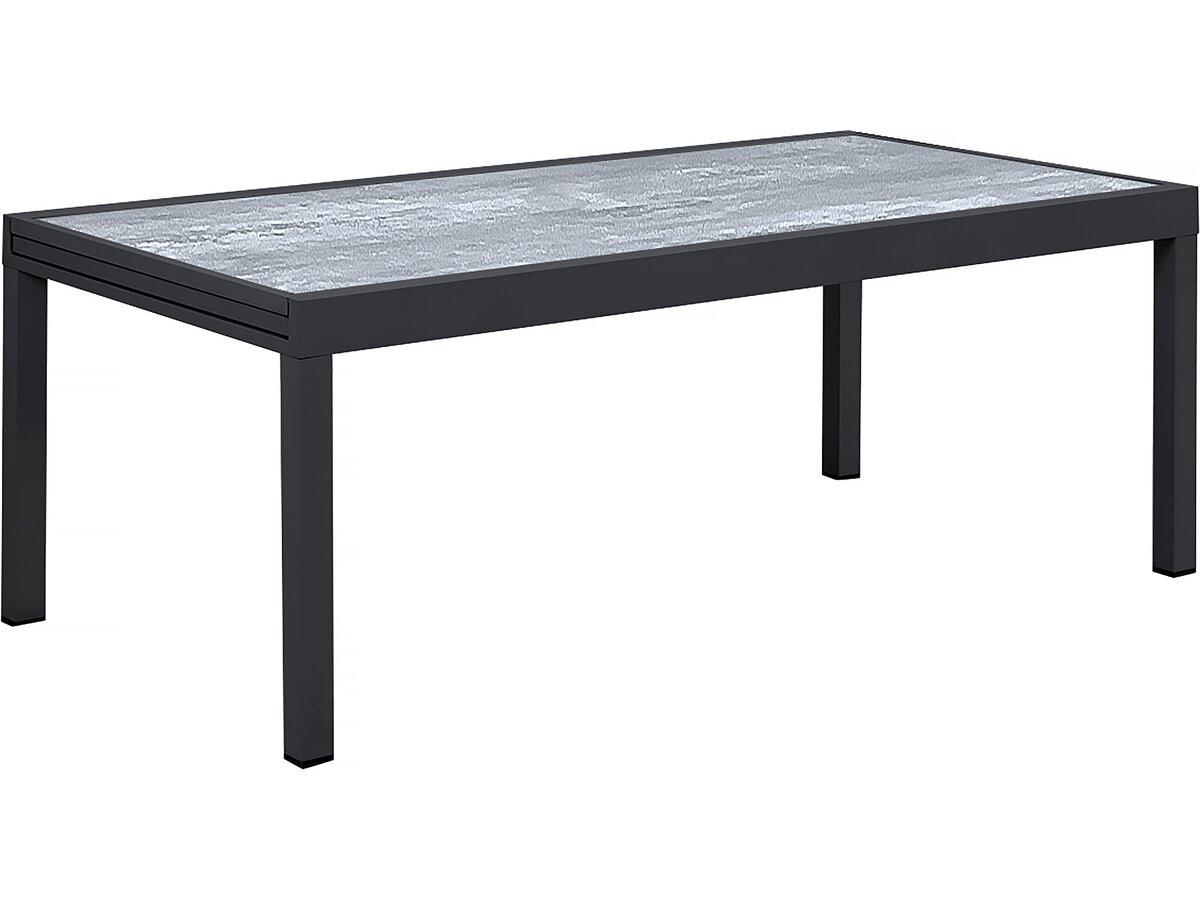 GARTENTISCH lagos Grau - Grau, Metall (320/105/76cm) - Habitat Garten