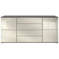 SIDEBOARD Rova Creme Hochglanz - Creme, Holzwerkstoff (166.5/75.5/35cm) - Vladon