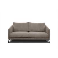 SOFA VILT 2,5-Sitzer, taupe - Taupe/Schwarz, Holzwerkstoff/Textil (202/89/94cm) - Wozimo