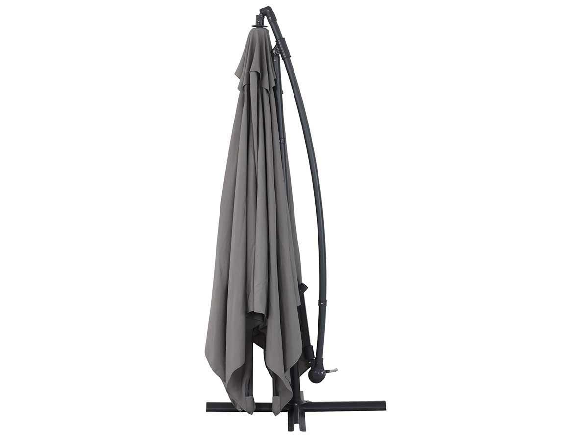 SONNENSCHIRM ilios 3 Grau - Grau, Metall (300/300cm) - Habitat Garten