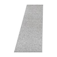 KURZFLORTEPPICH AMMER, einfarbig, Hellgrau, 80 x 250 cm - Grau, Textil (250/80cm) - KADIMA DESIGN