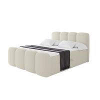 BOXBETT mit Matratze H4 und Lattenrost - NINA-Z - 200x200 cm Quelle - Beige - Sandfarben, Holzwerkstoff (200/200cm) - ALTDECOR