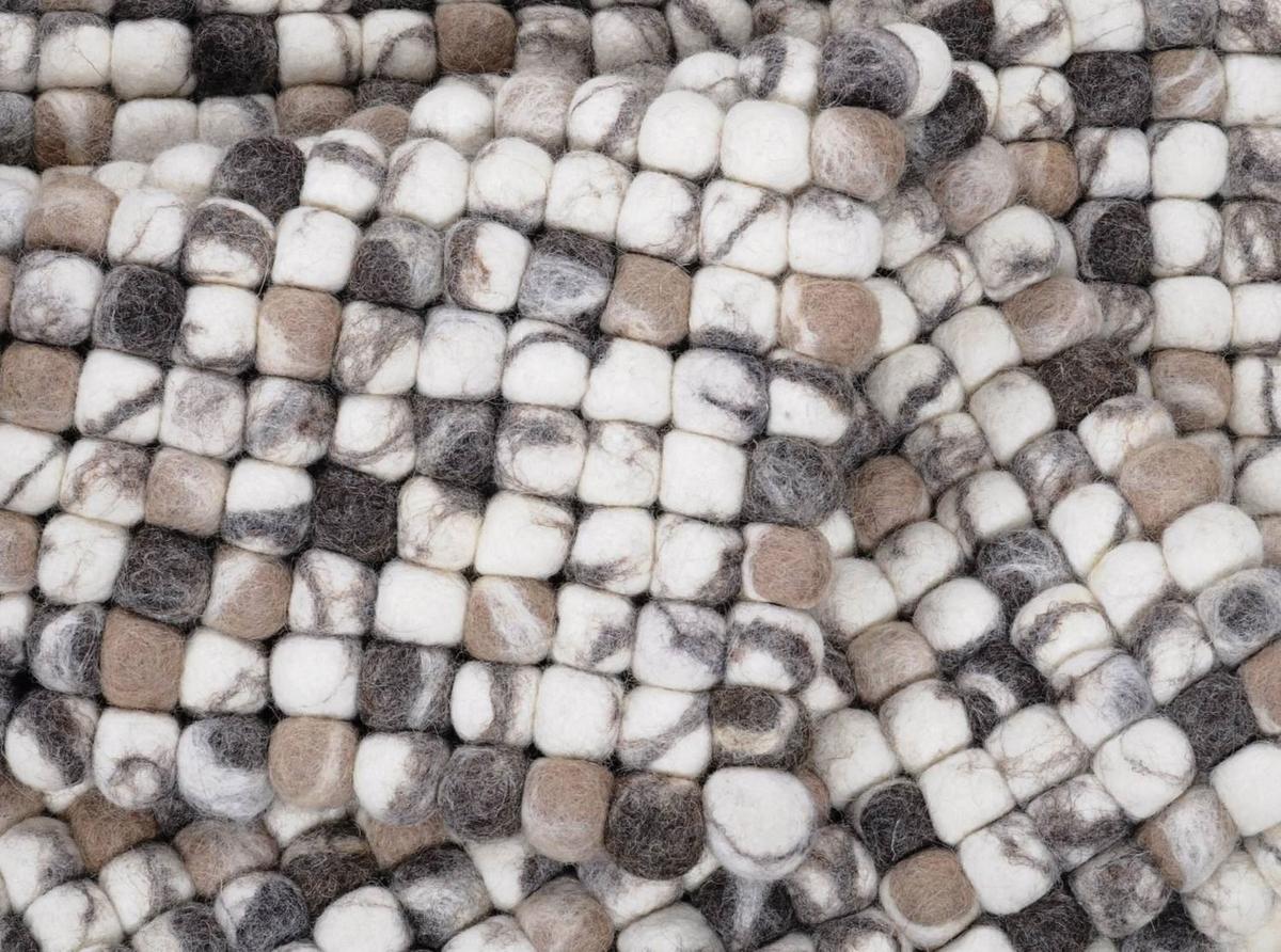 FILZTEPPICH Felty 90x160 cm - Naturfarben, Textil (90/160cm) - THEKO