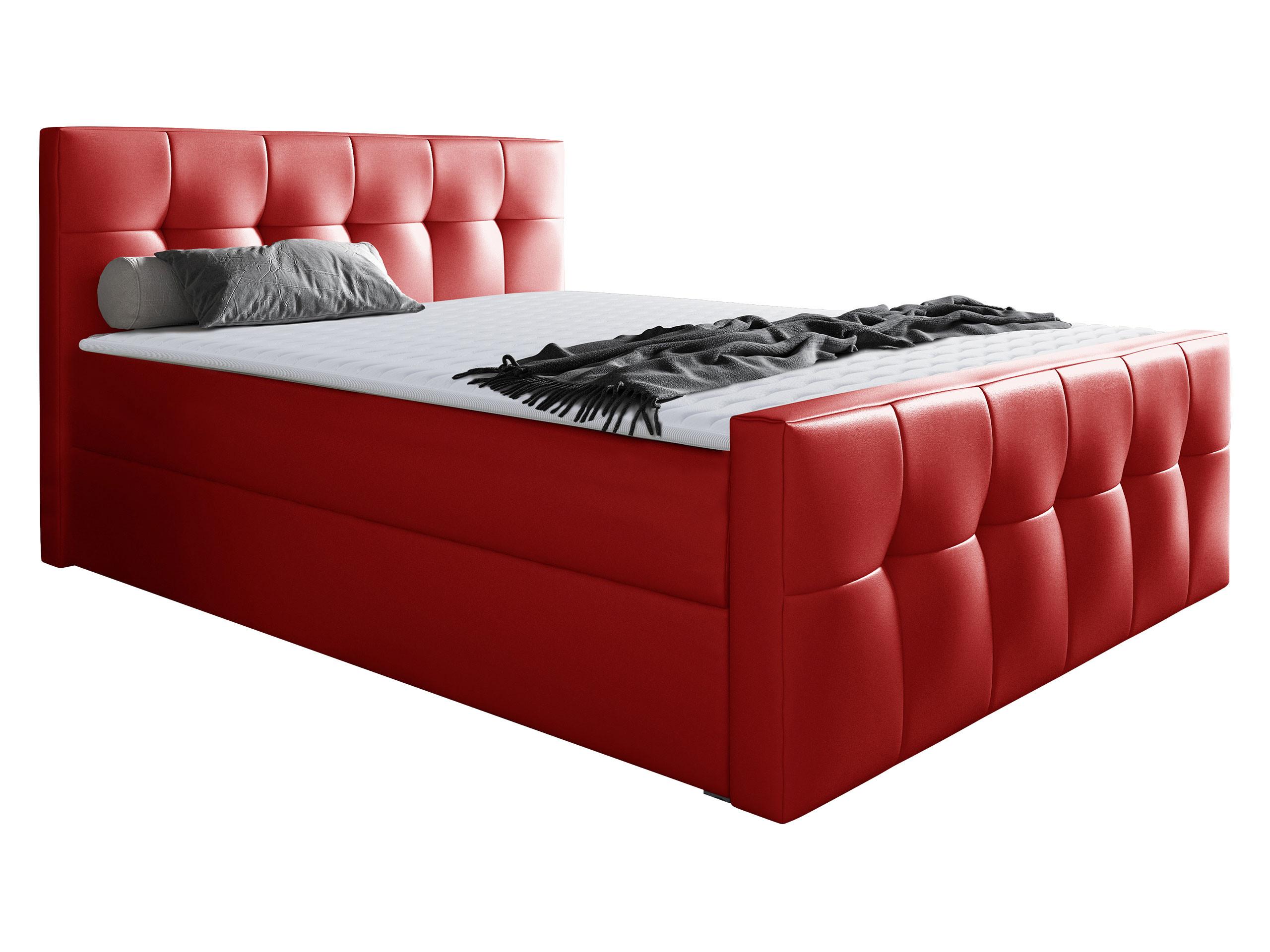 BOXBETT Malibu - H3 - Rot, Holz (160/200cm) - MIRJAN24