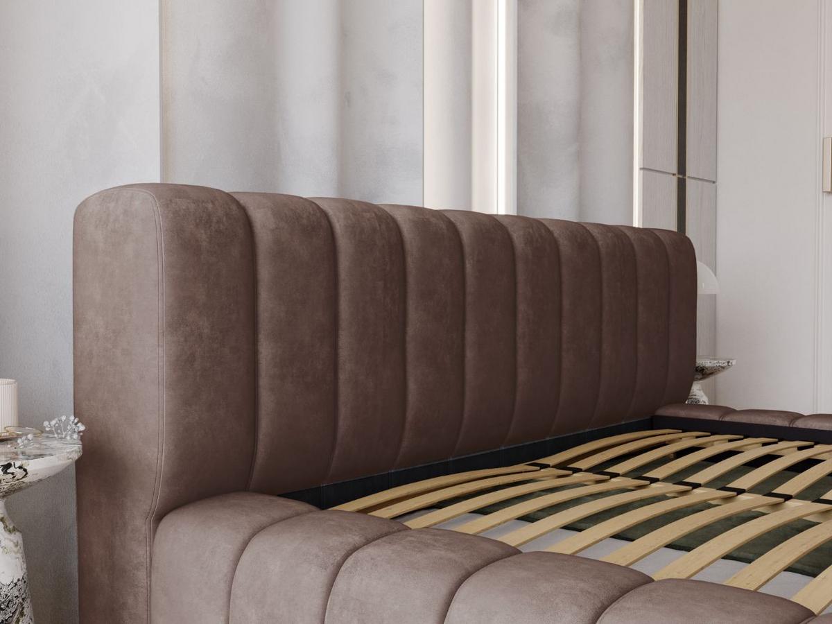 POLSTERBETT Italia 160x200 Braun - Braun, Textil (160/200cm) - Graingold