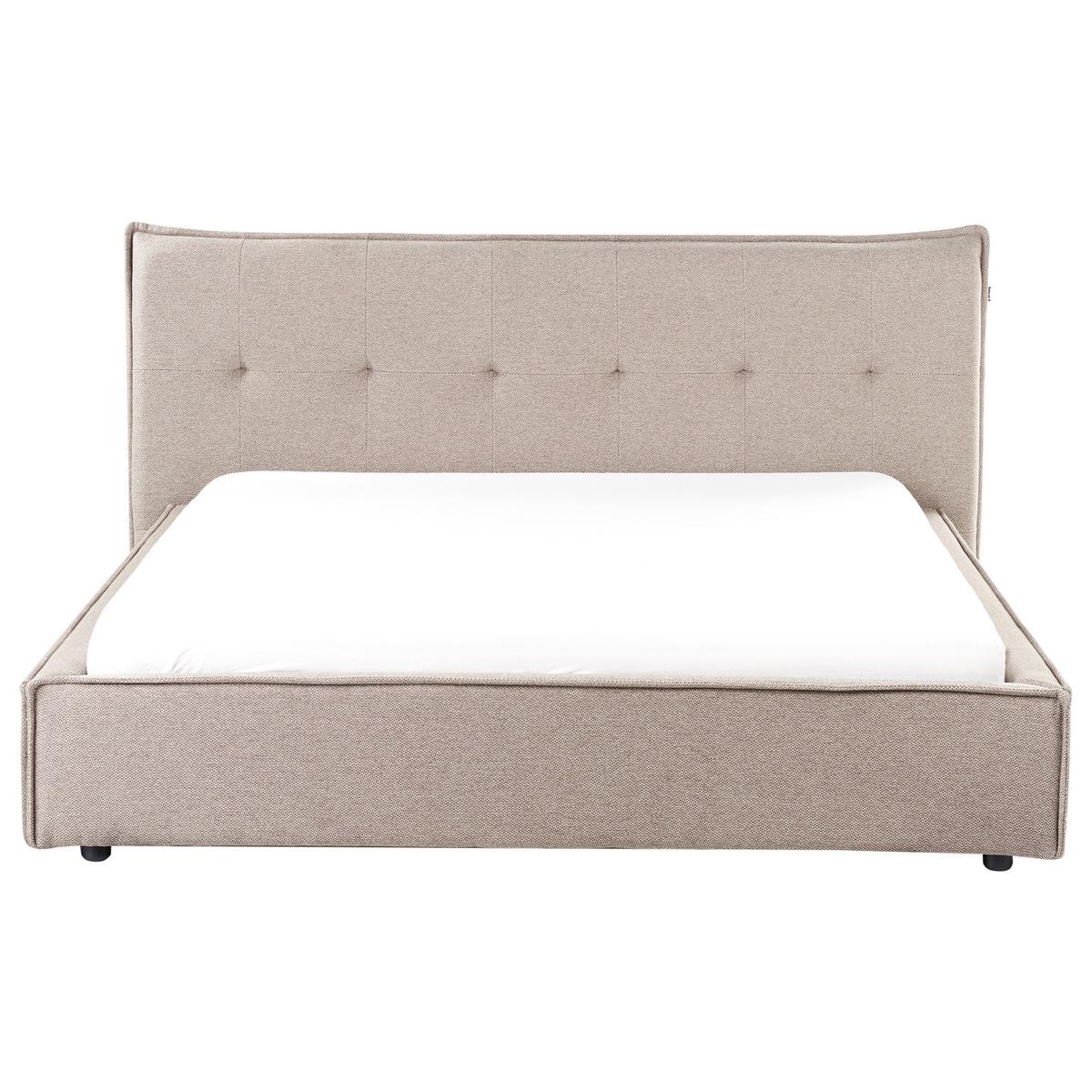 WASSERBETT 160x200 cm Beige Lestre - Taupe, Textil (160/200cm) - Beliani