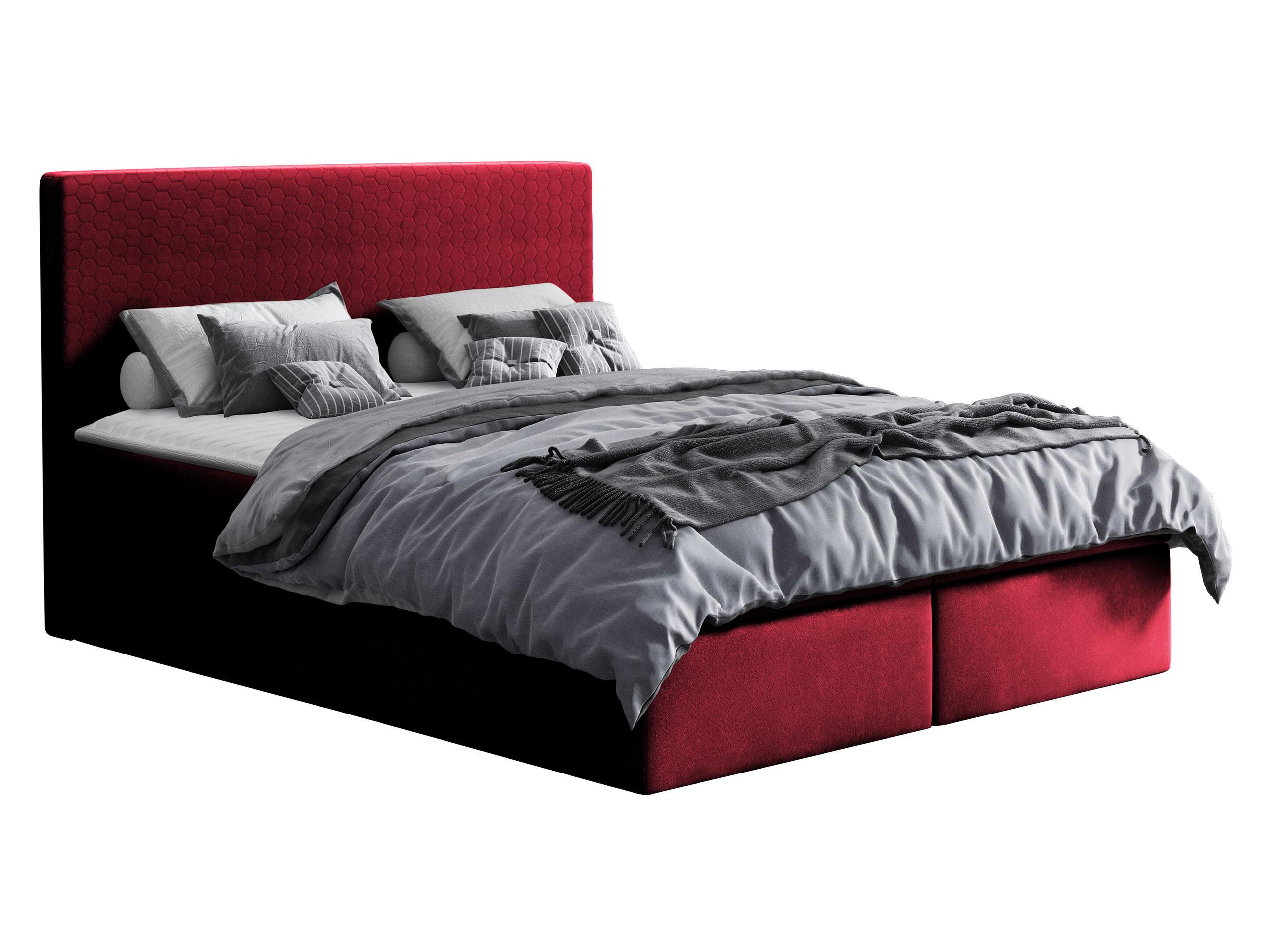 BOXBETT Cosmo - H3 - Rot, Holz (160/200cm) - MIRJAN24