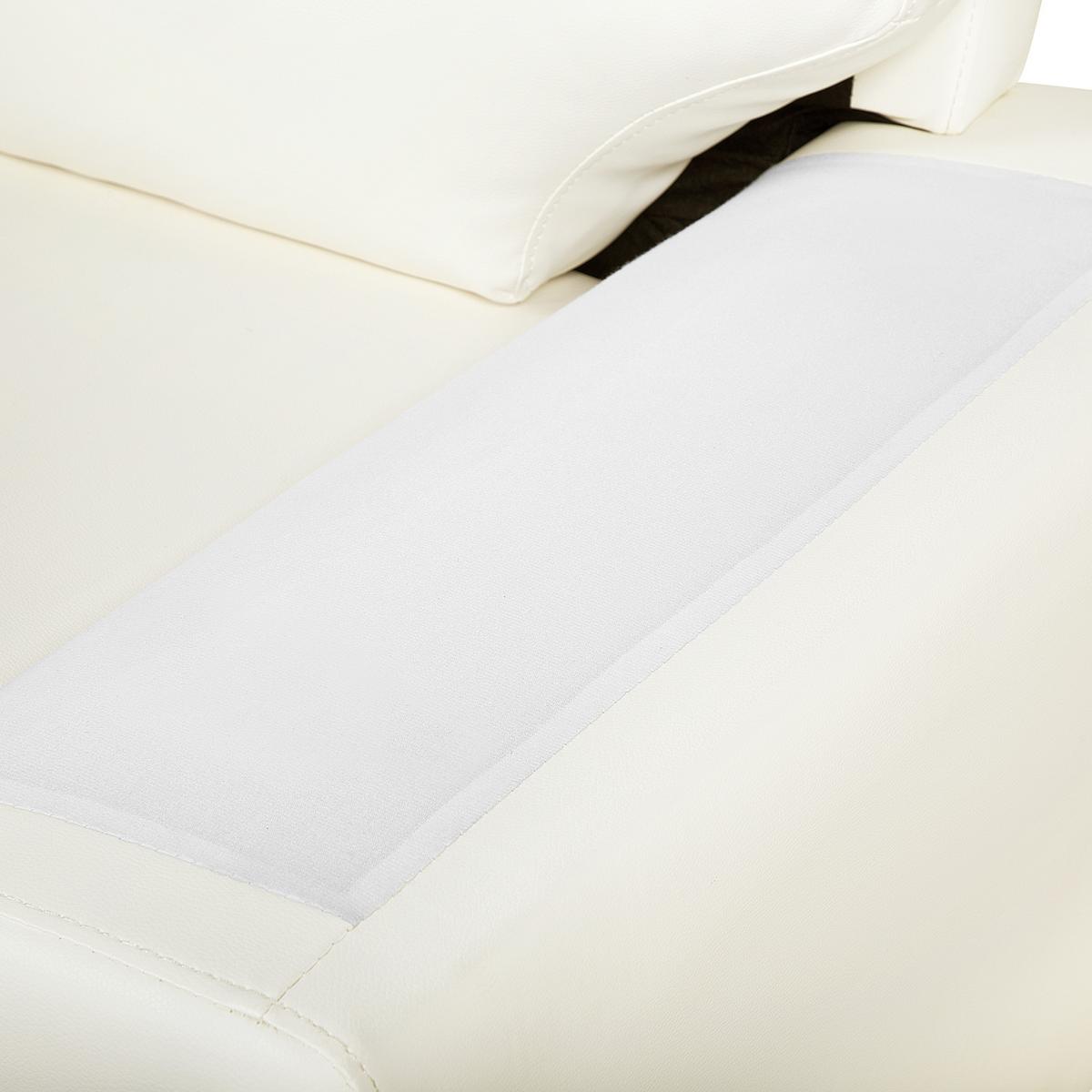 3-SITZER-SOFA Kunstleder Beige Vogar - Beige, Kunststoff/Textil (195/90/74cm) - Beliani